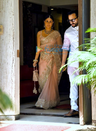 Photos: Saif Ali Khan, Kareena Kapoor Khan, Pooja Bhatt, Mahesh Bhatt, Navya Naveli Nanda among others arrive at Ranbir Kapoor and Alia Bhatt’s wedding in Bandra