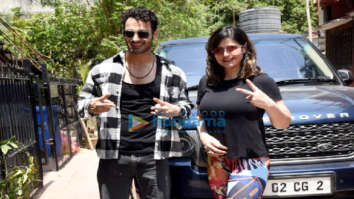 Photos: Zareen Khan and Umar Riaz snapped at a dance hall in Andheri