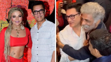 RRR Success Party: Aamir Khan hugs Makarand Deshpande, poses with Rakhi Sawant; Ram Charan arrives bare-foot