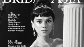 Aditi Rao Hydari channels her inner Audrey Hepburn on the cover of Bridal Asia magazine in all black look worth Rs. 1.85 lakh