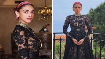 Cannes 2022: Aditi Rao Hydari makes her red carpet debut in black semi-sheer Sabyasachi gown