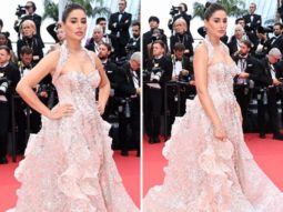 Cannes 2022: Nargis Fakhri is a vision to behold as she walks the red carpet in an embellished pink gown