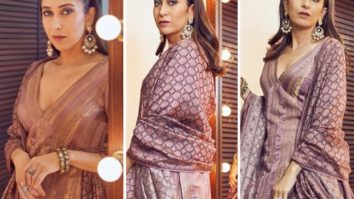 Karisma Kapoor sets ethnic style goals in mauve salwar suit for Eid celebration