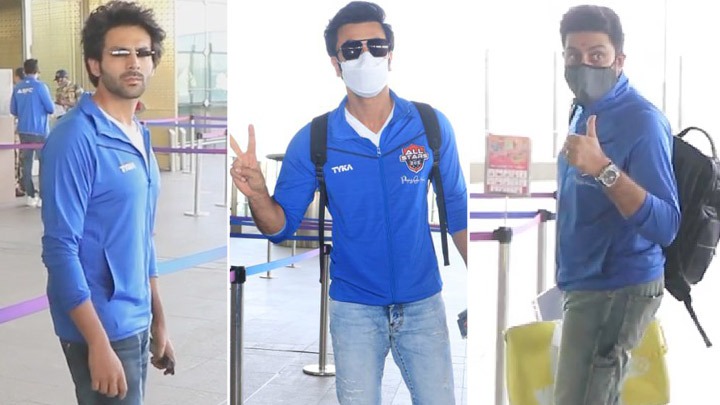 Ranbir Kapoor, Kartik Aaryan, Abhishek Bachchan & ASFC team leave for Dubai | Karan Wahi