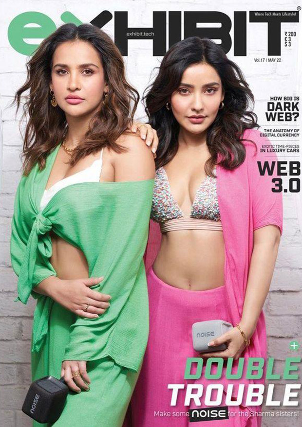 Sharma sisters, Neha and Aisha Sharma sizzle on the cover of Exhibit Magazine