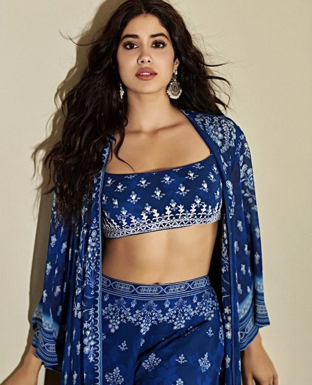 Janhvi Kapoor’s blue printed sharara set worth Rs.35k for promoting Good Luck Jerry is worth a steal!