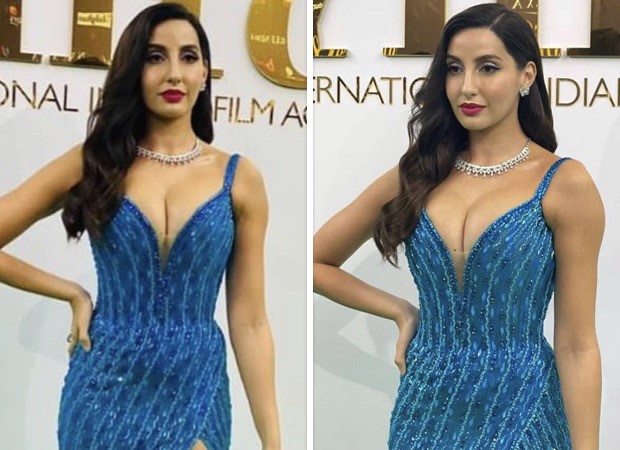 Nora Fatehi flaunts curves in a sparkly blue gown at IIFA Rocks 2022 : Bollywood News - Vimarsana News