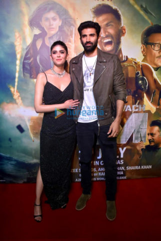 Photos: Celebs grace the premiere of Rashtra Kavach OM at Gaiety Galaxy in Bandra