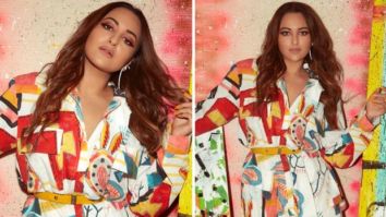 Sonakshi Sinha is painting the summer bright in multi-coloured shirt dress worth Rs. 24,950