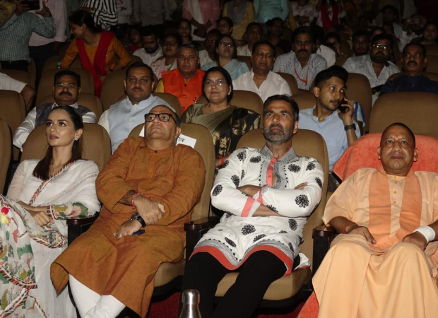 Uttar Pradesh Chief Minister Yogi Adityanath watches Samrat Prithviraj with Akshay Kumar, Manushi Chhillar and Dr. Chandraprakash Dwivedi, see photos