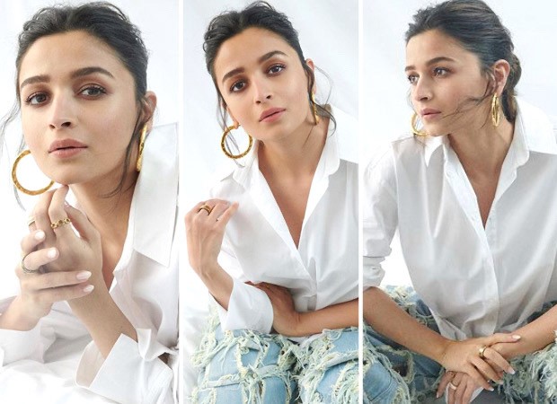 Alia Bhatt Keeps It Comfy Yet Stylish In White Shirt And Quirky Fringe