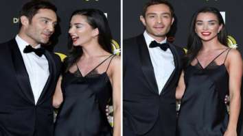 Amy Jackson looks too hot to be handled in black dress as she heads out hand in hand with boyfriend Ed Westwick for the National Film Awards 2022