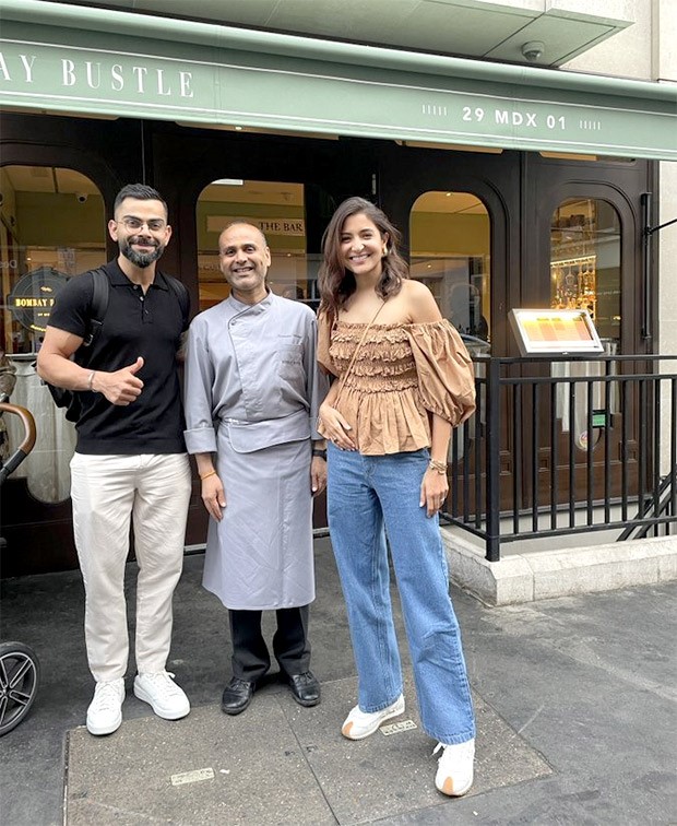 Anushka Sharma and Virat Kohli enjoy desi lunch at an Indian restaurant in London; see photo