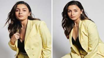 Mom-to-be Alia Bhatt exudes boss lady vibes in chic lime yellow pantsuit for Darling promotions