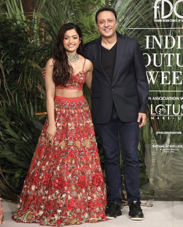 Rashmika Mandanna dons gorgeous rose red lehenga as she turns showstopper for Varun Bahl at Indian Couture Week 