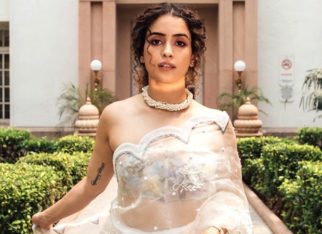 Sanya Malhotra radiates elegance in a stunning sheer white saree worth Rs. 82,000 during Hit: The First Case promotions