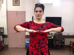 Zareen Khan learns the art of classical dancing