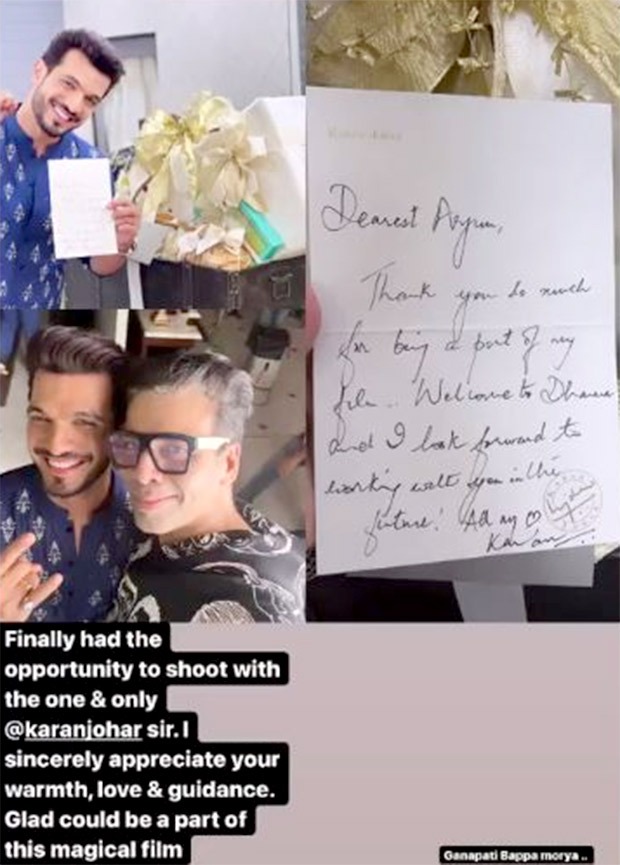 Arjun Bijlani confirms that he was a part of a Karan Johar film.  shares about it on Instagram