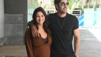 Alia Bhatt flaunts her baby bump as mommy-to-be as she steps out with Ranbir Kapoor and Ayan Mukerji for Brahmastra song ‘Deva Deva’ preview 