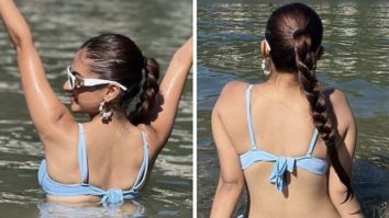 Anushka Sen sets temperature soaring in blue bikini as she takes a dip in Lake Como in Italy