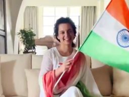 Kangana Ranaut is all smiles as she hoists Indian flag