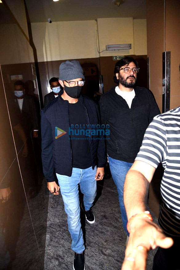 Photos: Hrithik Roshan and Goldie Behl snapped at PVR Juhu