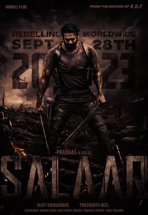 Salaar: Prabhas starrer to release on September 28, 2023; director Prashanth Neel unveils first poster on Independence Day 2022