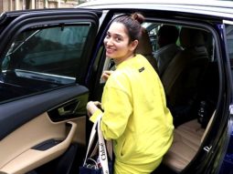 Tamannaah Bhatia waves at paps in matching yellow outfit