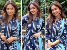 Anushka Sen is keeping it desi in blue anarkali worth Rs. 4900 in her latest pictures