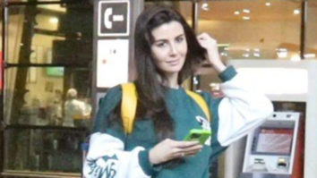 Giorgia Andriani poses for paps as she gets snapped at the airport