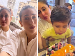 Kareena Kapoor Khan celebrates birthday with family; younger son Jeh cuts cake with mother