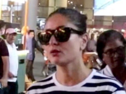 Kareena Kapoor and Saif Ali Khan snapped at the airport with their kids