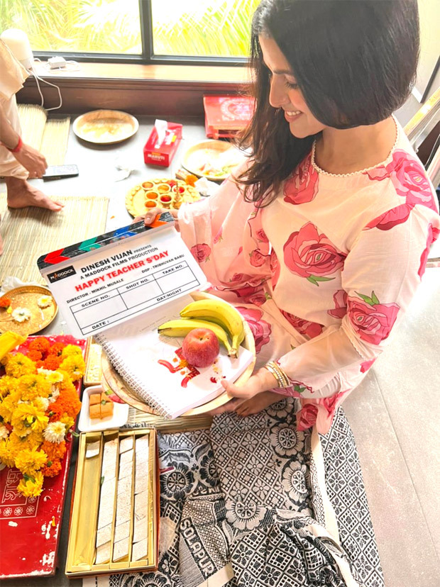 Nimrat Kaur starts shooting for her upcoming film Happy Teacher's Day see mahurat puja photos