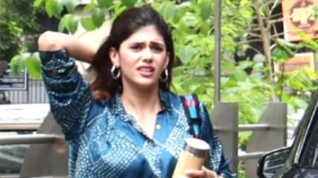 Sanjana Sanghi cutely smiles for paps as she steps out in the city