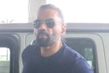 Suniel Shetty look super fit and handsome in blue tshirt