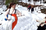 Rubina Dilaik crazy snowball fight with Srishty Rode