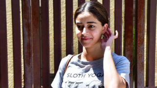 Ananya Panday clicked outside her yoga classes