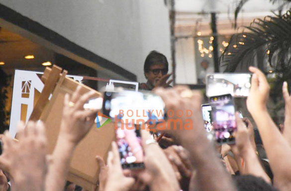 Photos: Amitabh Bachchan greets fans at his residence on his birthday