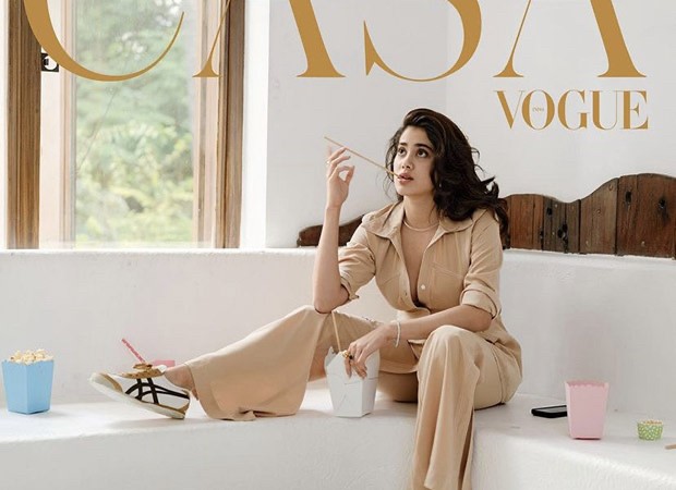 Janhvi Kapoor graces the cover of Casa Vogue magazine wearing a matching sand-colored ensemble: Bollywood News