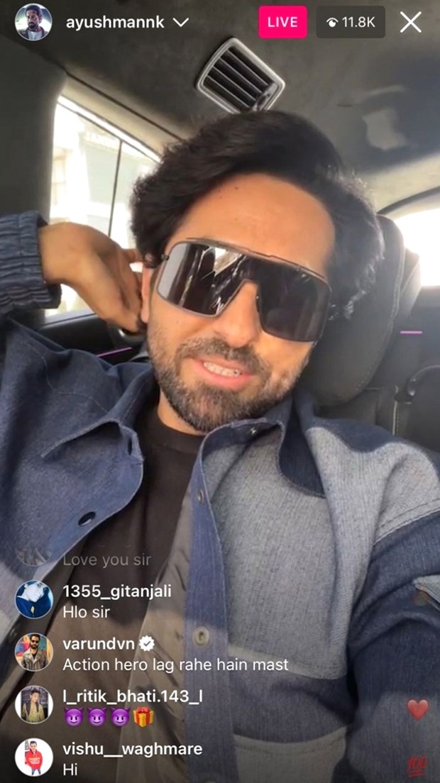 Varun Dhawan drops a cheeky comment in An Action Hero star Ayushmann Khurrana's Insta live chat